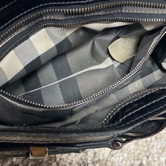 Burberry Patent Leather Buckle Small Shoulder Bag - Picture 8 of 15